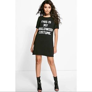 Boohoo Emily Halloween Costume Tshirt Dress